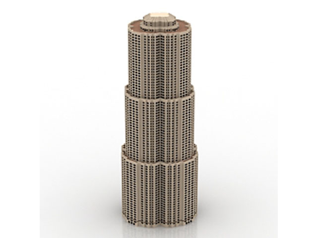 Free Large round building 3d model For Architecture 3Ds Max Model Download
